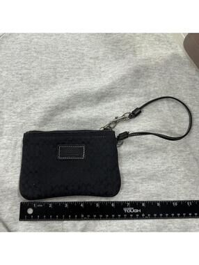 Y2k Black coach jacquard wristlet